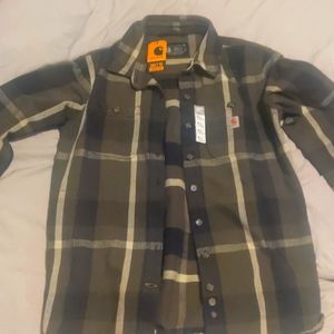 Carhartt flannel utility jacket